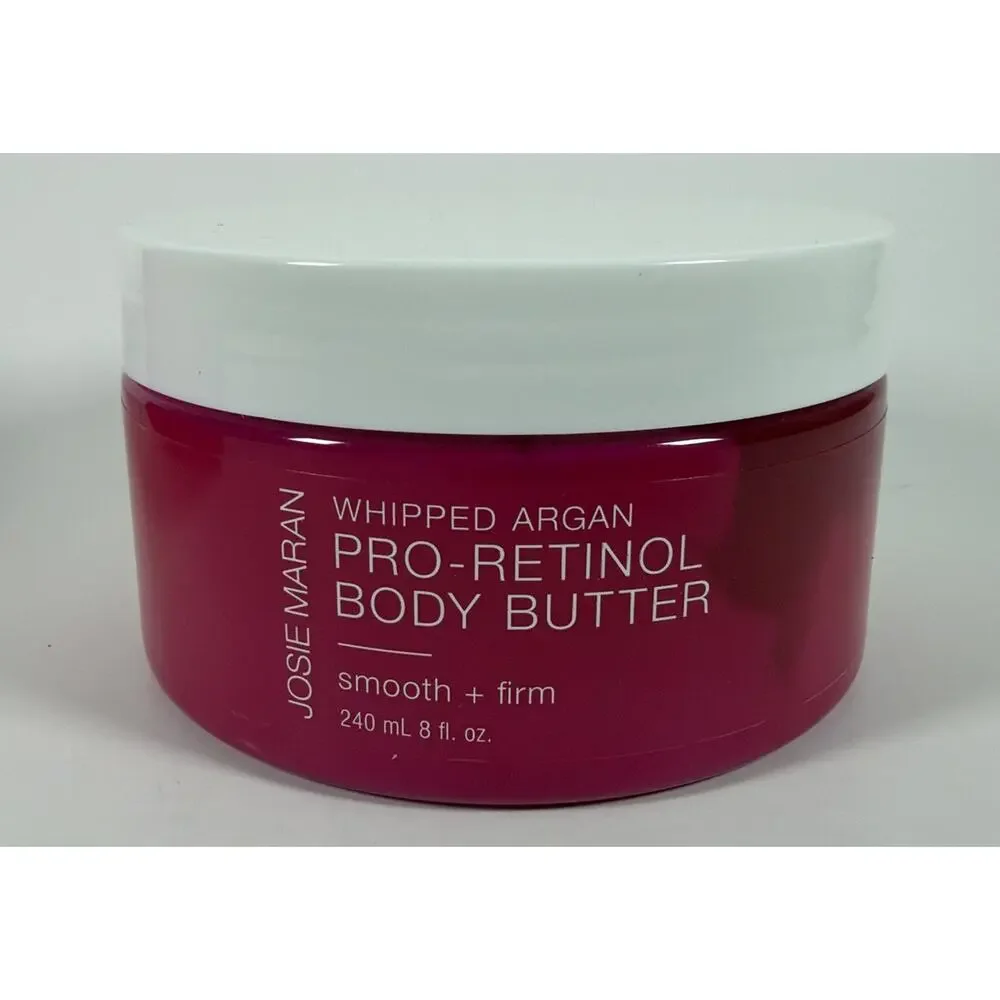 Josie Maran 8 oz Argan Pro-Retinol Whipped Body Butter Smooth + Firm - New